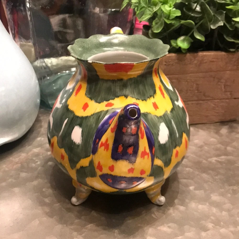 Anthropologie Magic Ikat Tea Pot